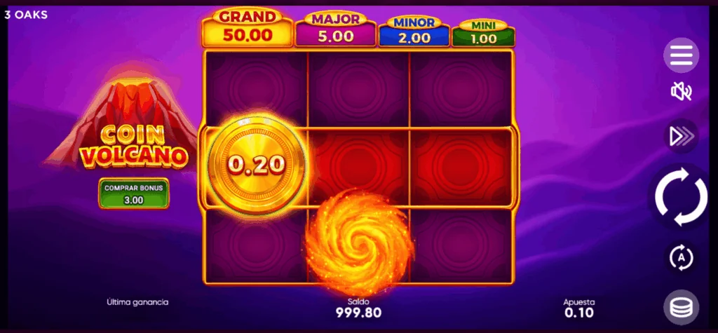 juego Coin Volcano